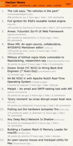 Frame #8 - news.ycombinator.com