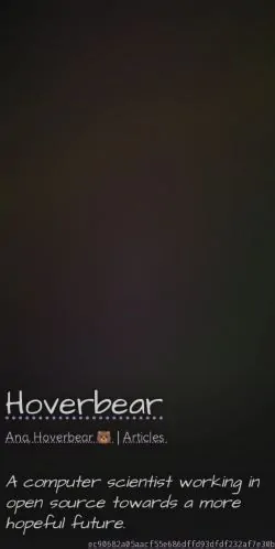 Frame #3 - hoverbear.org