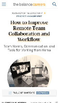 Frame #2 - www.thebalancecareers.com/how-to-improve-remote-team-collaboration-and-workflow-5079518